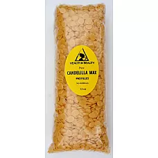 Hojuelas de cera de candelilla, barbas veganas orgánicas, pastillas prime 100% puro 12 oz