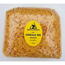 Candelilla en hojuelas de cera veganas orgánicas barbas pastillas prime 100% puro 24 oz