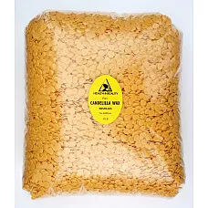 Las hojuelas de cera de candelilla orgánica barba vegana pastillas prime 100% puro 8 lb