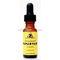 Anis essentiel verre pur naturel d'aromathérapie d'huile à 100% compte-gouttes 0,5 oz, 15 ml