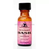Aceite esencial de albahaca aromaterapia linalol botella de vidrio 100% puro 0.5 oz, 15 ml