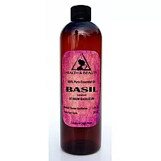 Basil essential oil linalool aromatherapy natural 100% pure 12 oz