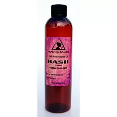 Basil essential oil linalool aromatherapy natural 100% pure 8 oz