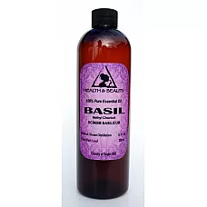 Basil essential oil methyl chavicol aromatherapy natural 100% pure 12 oz