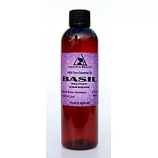 Basil essential oil methyl chavicol aromatherapy natural 100% pure 4 oz