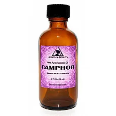 Aceite esencial de alcanfor aromaterapia 100% puro botella de vidrio natural 2.0 oz, 59ml