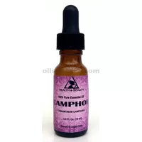 Alcanfor aceite esencial aromaterapia 100% puro gotero de vidrio natural 0.5 oz, 15ml