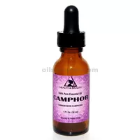 Camphor huile essentielle aromathérapie 100% pur verre naturel goutte 1,0 oz, 30ml