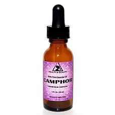 Alcanfor aceite esencial aromaterapia 100% puro gotero de vidrio natural 1.0 oz, 30 ml