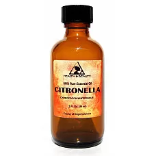 Citronella essential oil aromatherapy 100% pure natural glass bottle 2 oz, 59 ml