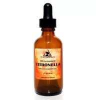 Aceite esencial de citronela aromaterapia 100% puro gotero de vidrio natural 2 oz 59 ml
