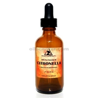 Citronnelle aromathérapie huile essentielle pure à 100% compte-gouttes en verre naturel 2 oz 59 ml