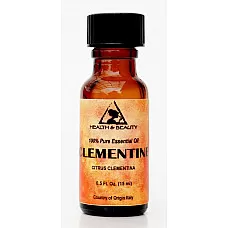 Aceite esencial de clementina aromaterapia natural 100% puro vidrio bott 0.5 oz, 15 ml