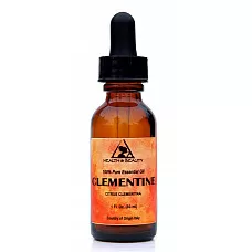 Clementina aceite esencial aromaterapia natural 100% puro gotero de vidrio 1 oz 30 ml