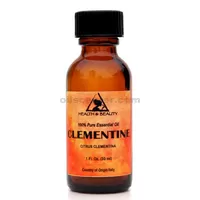 Aceite esencial de clementina aromaterapia natural 100% botella de vidrio puro 1 oz, 30 ml