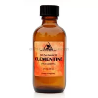 Clémentine aromathérapie huile essentielle naturelle bouteille en verre pur à 100% 2oz 59 ml