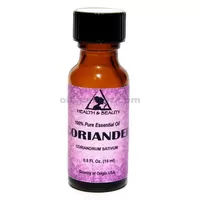 Coriander essential oil aromatherapy 100% pure natural glass bottle 0.5 oz 15 ml