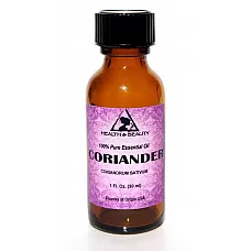 Aceite esencial de cilantro aromaterapia 100% puro botella de vidrio natural 1 oz, 30 ml