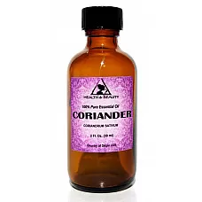 Aceite esencial de cilantro aromaterapia 100% puro botella de vidrio natural 2 oz, 59 ml