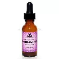 Coriandre aromathérapie huile essentielle 100% pur compte-gouttes en verre naturel 1 oz, 30 ml