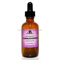 Aceite esencial de cilantro aromaterapia 100% puro gotero de vidrio natural 2 oz, 59 ml