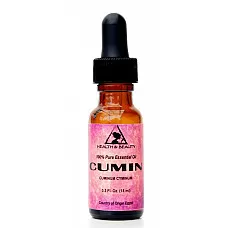 Aceite esencial de comino aromaterapia natural gotero de vidrio 100% puro 0.5 oz, 15 ml