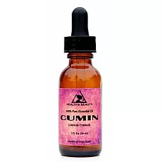 Aceite esencial de comino aromaterapia natural gotero de vidrio 100% puro 1 oz, 30 ml