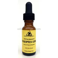 Aromaterapia de aceite esencial de eucalipto y limón 100% puro de vidrio natural gota 0.5 oz