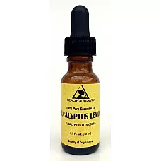 Eucalyptus lemon essential oil aromatherapy 100% pure natural glass dropp 0.5 oz