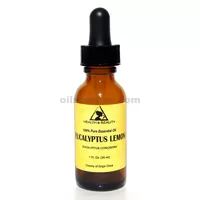 Eucalyptus citronné d'aromathérapie huile essentielle 100% pur dropp verre naturel 1,0 oz