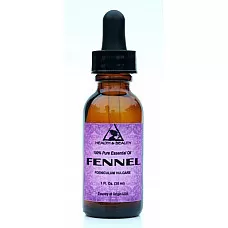 Aceite esencial de hinojo aromaterapia natural gotero de vidrio 100% puro 1 oz, 30 ml