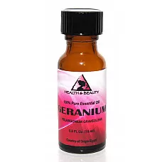 Aceite esencial de geranio aromaterapia 100% puro botella de vidrio natural 0,5 oz 15 ml