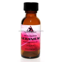 L'huile essentielle de géranium aromathérapie 100% pur bouteille en verre naturel 1,0 oz 30 ml