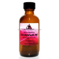 L'huile essentielle de géranium aromathérapie 100% pur bouteille en verre naturel 2,0 oz 59 ml