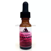 Aceite esencial de geranio aromaterapia 100% puro gotero de vidrio natural 0.5 oz 15 ml