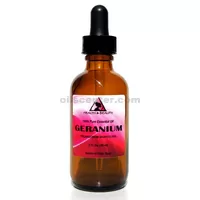 Geranium essential oil aromatherapy 100% pure natural glass dropper 2.0 oz 59 ml