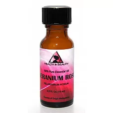 Aceite esencial de geranio rosa aromaterapia 100% puro vidrio natural 0,5 oz 15ml