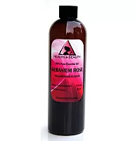 Geranium rose aromathérapie huile essentielle 100% pure naturelle 12 oz
