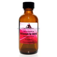 Geranium rose essentielle aromathérapie huile 100% pure verre naturel 2,0 oz 59ml