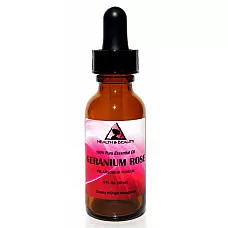 Aceite esencial de rosa de geranio aromaterapia 100% puro gotero natural 1.0 oz 30ml