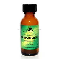 Aceite esencial de jengibre aromaterapia 100% puro botella de vidrio natural 1.0 oz, 30 ml