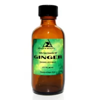 Ginger essential oil aromatherapy 100% pure natural glass bottle 2.0 oz, 59 ml