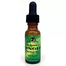 Ginger essential oil aromatherapy 100% pure natural glass dropper 0.5 oz, 15 ml