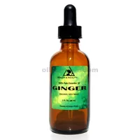 Ginger essential oil aromatherapy 100% pure natural glass dropper 2.0 oz, 59 ml