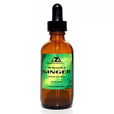 Ginger essential oil aromatherapy 100% pure natural glass dropper 2.0 oz, 59 ml