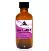 Aceite esencial de lavanda aromaterapia 100% puro botella de vidrio natural 2.0 oz, 59 ml