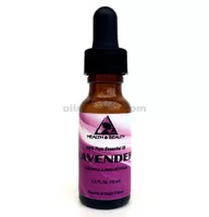 Aceite esencial de lavanda aromaterapia 100% puro gotero de vidrio natural 0.5 oz 15 ml