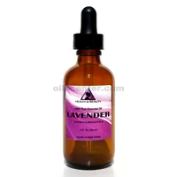 Aceite esencial de lavanda aromaterapia 100% puro gotero de vidrio natural 2 oz, 59 ml