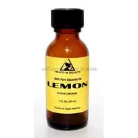 Huile essentielle de citron aromathérapie 100% pur bouteille en verre naturel 1 oz, 30 ml