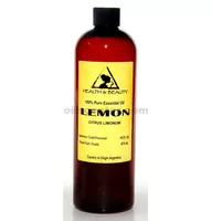 Aceite esencial de limón aromaterapia 100% puro natural 16 oz